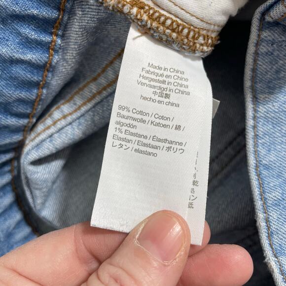 Madewell Perfect Vintage Women's High Rise Distressed Jeans - Size 27 - Tapered - Picture 6 of 9